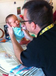 Dan checks Colten's visual responses